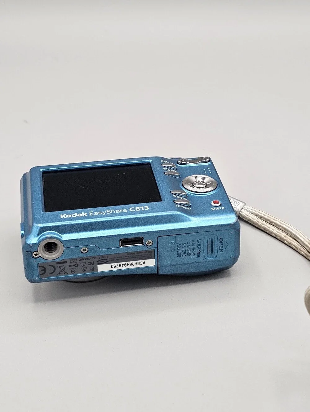 Kodak EasyShare C813 Digital Camera Blue 8.2MP 3x Optical Zoom Y2K Working w SD